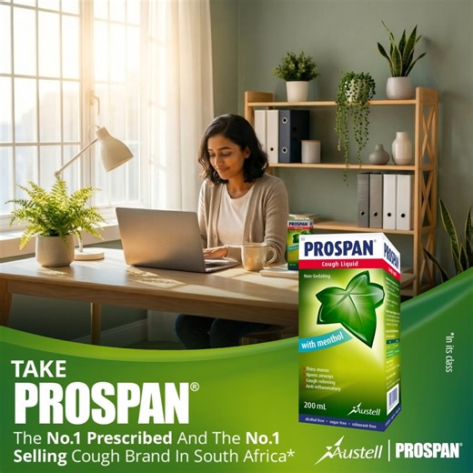 First Monday back is already tough. Add a stubborn cough and suddenly everything feels ten times harder. Prospan Cough Liquid with Menthol helps loosen mucus, ease coughing and refresh the airways with cooling menthol — so you can face the inbox avalanche without constant interruptions. Here’s to starting the workweek with fewer cough disruptions. #prospan #austellpharmaceuticals #cough #drycough #wetcough | Prospan South Africa