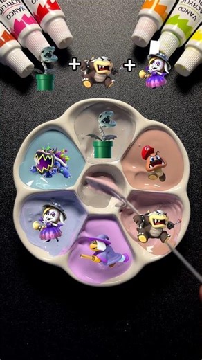 Bowser Jr Color Mixing Magic SuperMario #supermariogalaxymovie #bowser #luigi #mario