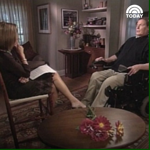 Christopher Reeve passed away 13 years ago today. We’re remembering him with his 2002 interview with Katie Couric. | Today Show