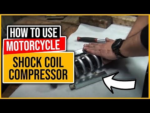 How to use ALPHA MOTO Motorcycle Bike Shock Coil Spring Compressor Tool