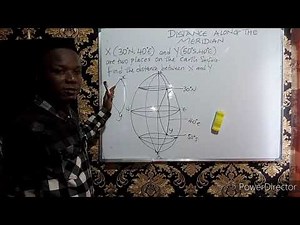 Distance along the meridian | Latitude and longitude for WAEC AND NECO