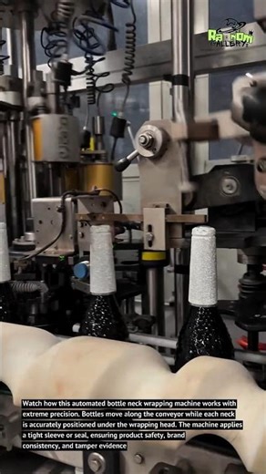 This Machine Wraps Bottle Necks at Insane Speed 🤯 | Automated Packaging Technology