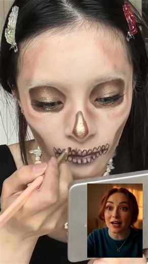 Ghost Makeup Transformation! Horror Makeup using Cheap Tools! 💀🔥