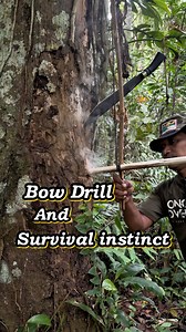 Bow drill and survival instinct #bowdrill #survivalfire #fblifestyle #selfsufficiency | dalemgumino