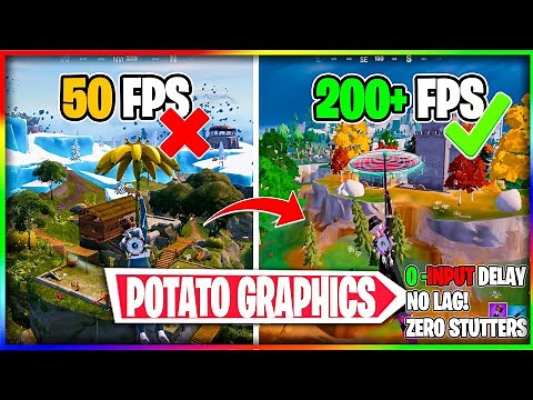 How To Get ULTRA LOW Graphics in FORTNITE Chapter 4 Season 4 | Fortnite Potato Graphics tutorial