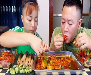 197K views · 2.6K reactions | 2025’s Best Mukbang Couple Eating Contest | Couple Eating | Facebook