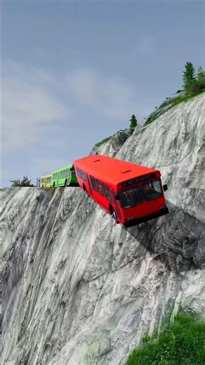 No Brakes Bus on Mountain Road 😱