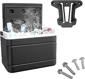 Golf Cart Cooler, Insulated Golf Cart Cooler with Mounting Bracket for Club Car Precedent Tempo and Onward OEM 102588101 103886801, Lightweight & Portable, Easy Installation