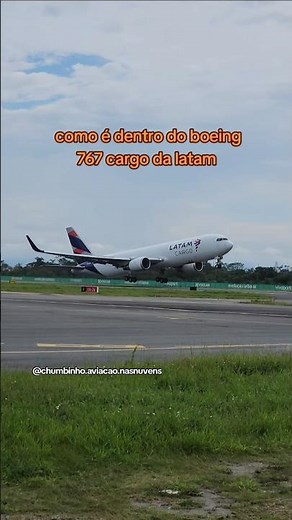 Curiosity about what it's like inside the Boeing 767-300F LATAM cargo plane that arrives Sunday a...