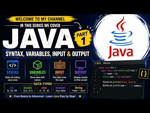 Java for Beginners #1 | Variables, Data Types, Input and Output #java #coding #javabasics