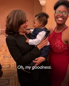 20K views · 288 reactions | Kamala Harris meets a future Bison. This is so cute. ||  @kamalaharris | BET | Facebook
