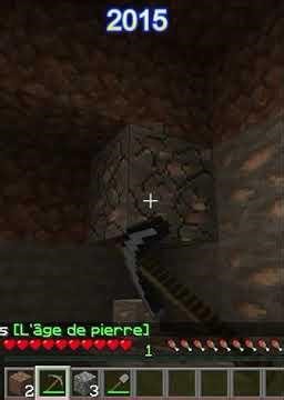 minecraft 2015 vs 2024 #minecraft #demondslayer