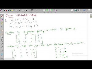 BCS054 (COMPUTER ORIENTED NUMERICAL TECHNIQUES) || Unit -2 || Direct method
