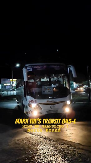 Mark Eve's Transit 845-E Hino RK Grandecho 1 North Bound