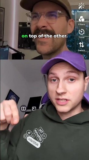 Explore the possibilities of split-screen editing with this video ➡️⬅️