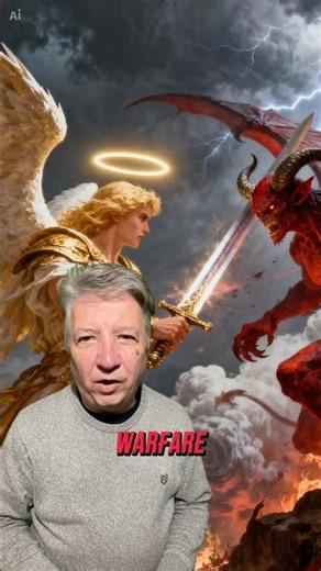 Angels fighting demons⁉️ #spiritualwarfare #angels #demons #prayerworks