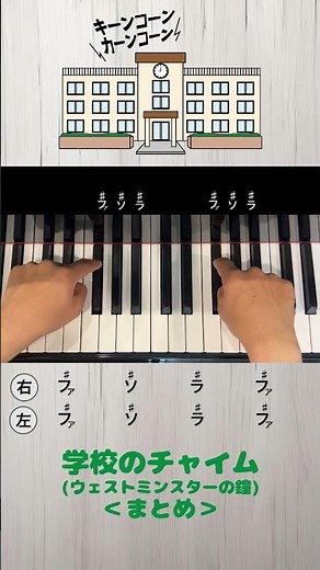 黒鍵だけ?!「学校のチャイム」まとめ