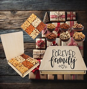 Gourmet Dried Fruit and Nuts Gift Basket - Wooden Tray - Etsy