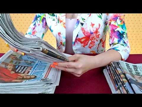 ASMR Sorting Newspapers' Sports Sections (The Final One) • No Talking