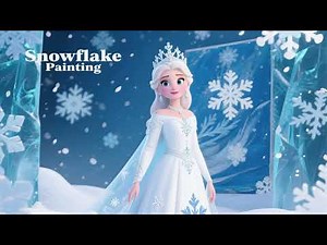 Elsa’s Snowflake Painting ❄️🎨 | Magical Art Adventure for Kids