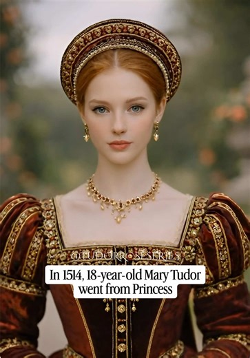 At 18, This Tudor princess became Queen of France before she even left England. Full story in the Tudor series — subscribe or join the Patreon through the link in the profile. #tudor #historytok #booktok #history #fyp