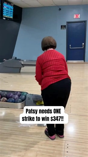 Patsy needs ONE #strike to #win $347! Can she do it?#bowling #jackpot #winner #5pinbowling #oldmill