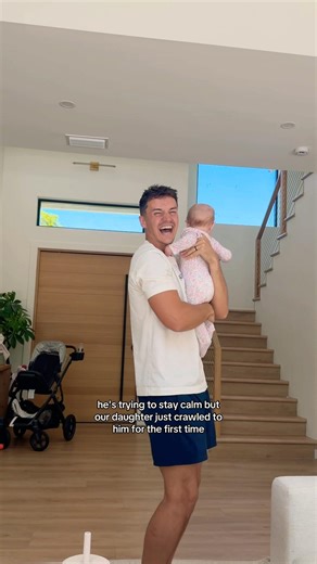 our daughter crawled to him for the first time #shorts