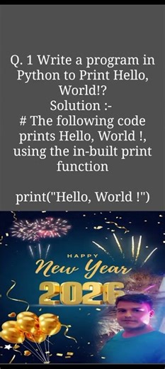 Write a program in Python to print hello word?
