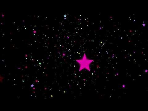 Colorful Stars Flying Through in Space Background Video Loop Animation. 4K Screensaver. No copyright