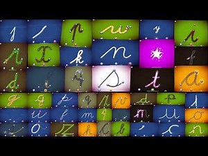 Letter school cursive all played at the same time