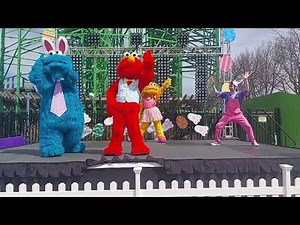 "Elmo Slide" Song Elmo Cookie Monster Zoe Sesame Place Sesame Street Characters Sea World