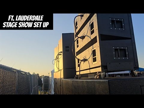 SOUND SYSTEM SET UP FOR STAGE SHOW