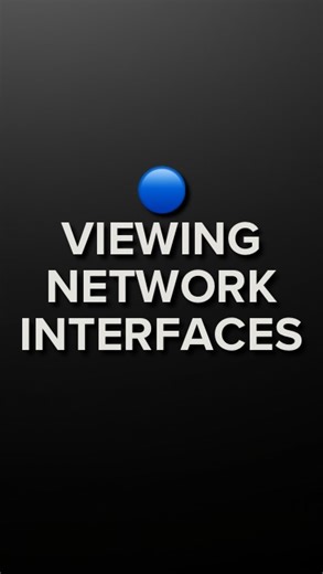 JimCircuit on Instagram: "Check network interfaces with IP command #network #interface #linux #terminal #root"