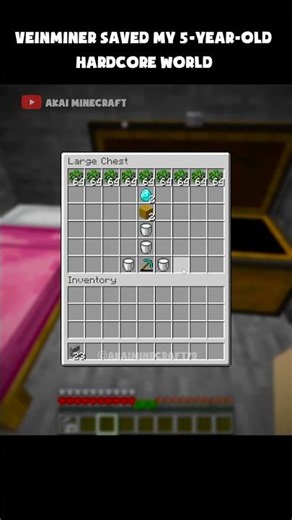 My 5 year old Hardcore world was saved by this mod #minecraft #veinminer