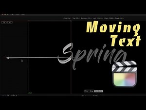 Create Basic Moving Text in FCPX | Final Cut Pro X Tutorial