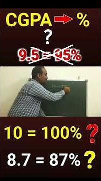 CGPA to % Calculation | How to convert CGPA into percentage
