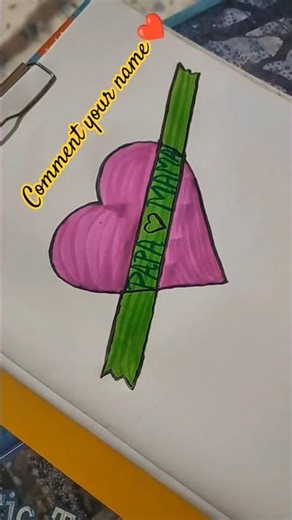 Asa Name Art 😮😮#comment #drawing #craft #diy #ytshorts #ytviral #viralvideo #yt