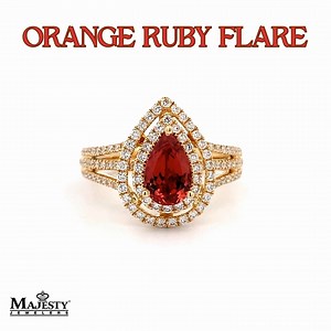 22 reactions | Dive into a world of fiery elegance with our mesmerizing Orange Ruby Flare Ring at Majesty Jewelers! ✨ Watch the video to witness the brilliance and warmth of these exquisite gem that ignite a passion for luxury. #SparkleSensation #JewelEnchantment #GlamourGalore #GemstoneElegance #DazzlingDelights #LuxuryLifestyle #JewelryObsession #jewelry #jewelrylover #MajestyJewelers #bestjewelrystore #CaptivatingCraftsmanship #oneofakind | Majesty Jewelers | Facebook