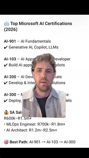 🚀 Top Microsoft AI Certifications for 2026! Start with AI-901 and become AI-ready. 🤖💼 #microsoft #ai #schoolofit