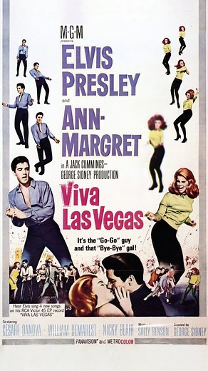 129K views · 4K reactions | Celebrating the anniversary of the filming of the electrifying movie 'Viva Las Vegas'! ⚡️ Elvis Presley stars as Lucky Jackson, a race car driver who finds himself chasing both fast cars and a captivating beauty, Ann-Margret. Listen to the soundtrack: https://Elvis.lnk.to/GoldRecords_Vol4PF | Elvis | Facebook