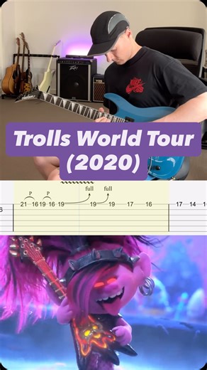 Kyle Collins on Instagram: "Poppy’s Guitar Solo - Rock Zombie (Guitar Cover with TABS) | From The Movie ‘Trolls World Tour’ (2020) @trolls #fyp #music #cover #guitarra #xybca #foryoupage #guitarlessons #guitartok #guitartab #guitar #fypシ゚"
