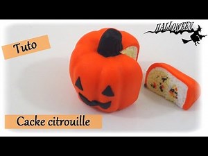 { TUTO } Cake citrouille / FIMO