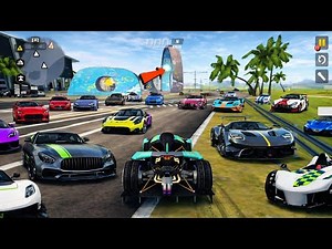 All Car Stunts Through Stunts Wheel // Extreme Car Driving Simulator // Cars Gameplay