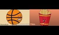 Mix of 2 videos from youtube : BFDI Auditions vs Reanimated