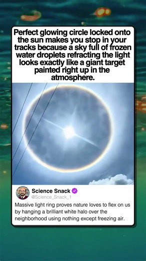 RARE SUN HALO OPTICAL ILLUSION