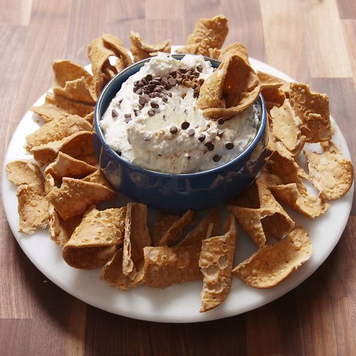 Cannoli Dip is literally the most brilliant dessert idea ever: http://dlsh.it/bBged2w Full recipe: http://dlsh.it/zg4Mm8y | Delish