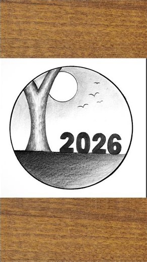 Learn How to #draw a Happy #newyear #2026