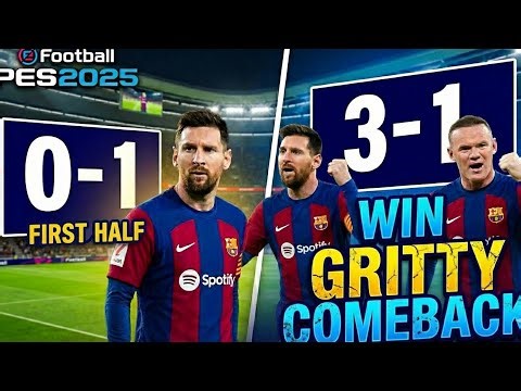 Unstoppable Second Half Comeback 😱 | Turned 0–1 Into 3–1 | PES 2025 GameplayWhat