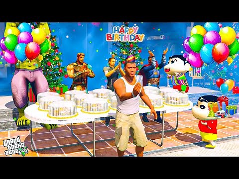 Franklin Birthday Celebration in GTA 5 Hindi | Franklin Birthday Party in GTA 5 | GTA 5 AVENGERS