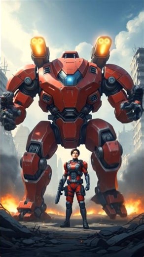 a robotic soldier in action #DreamScreenAI